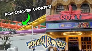 Movie World Gold Coast | New Roller Coaster Updates, Bye Bye Scoob & MORE!