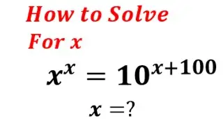 Solving a Nice Exponential Equation | Solve for x