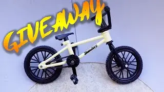BMX Finger | BMX GIVEAWAY | Tech Deck BMX Tricks On Tech Deck Ramp | Mini Nike