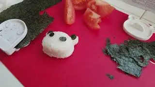 Making a Panda Bento Box with tools from Daiso