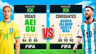 Vowels vs. Consonants in FIFA! Who comes out on top? 😂 │ FIFA Experiments