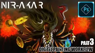 GODDESS KALI DIGITAL PAINTING WORKFLOW | PART 3