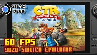 CTR Nitro Fueled running at 60 FPS with Yuzu on Steam Deck!