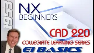E1 Siemens NX 1953 - Basic Modeling  | Sketching 1 Tutorial for Beginners
