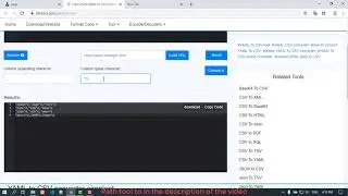 Free Online YAML to CSV Converter