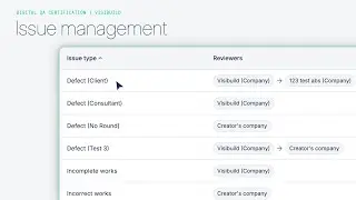 How to use web settings for issue management | Digital QA Certification | Visibuild