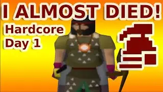 I ALMOST DIED ON THE FIRST DAY! Osrs low effort Ironman ep.1
