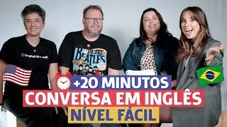 20 minutos de CONVERSAÇÃO FÁCIL em inglês | Falando sobre SÉRIES (100% em inglês - iniciante)