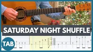 SATURDAY NIGHT SHUFFLE - Merle Travis Guitar TAB | Cover | Lesson | Tutorial