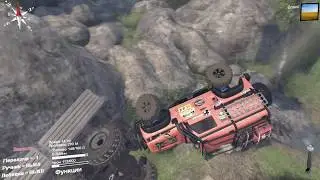Вытягиваем краз из озера в spintires!
