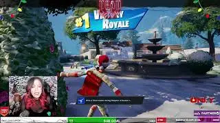 Fornite Dubs in a Santa suit