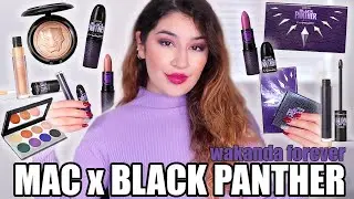 MAC x BLACK PANTHER WAKANDA FOREVER COLLECTION SWATCHES & REVIEW