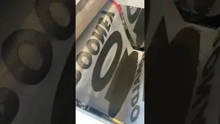 Печать DTF с черным клеем. DTF printing with black powder.