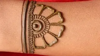 awesome arabic mehndi design || easy henna design, new mehendi || arabic mehandi for beginners