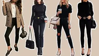 OUTFITS con JEANS negros I Lindas Vanidosas
