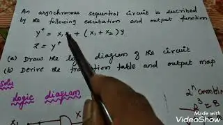 Analysis problem in asynchronous sequential circuit | digital logic circuit