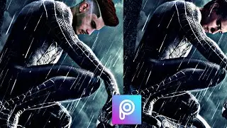 tutorial edit photo di android - picsart tutorial | Spiderman Venom Effect