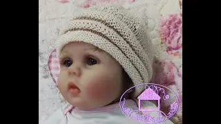 Cappellino Neonato Nuvola ai ferri 1 Parte
