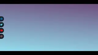 How To Create Social Media Buttons with  Hover Effect Using HTML & CSS.