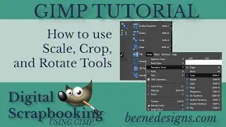 How to Scale, Crop, and Rotate using GIMP