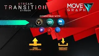 Stream Stinger Transition with Sound - CASS Red 🔴