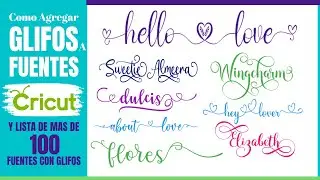 How to Add Glyphs to Letters and Over 100 Fonts with Glyphs, Curls, and Special Characters - Cricut
