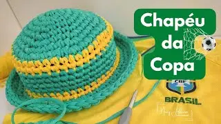 BUCKET HAT - Como Fazer  Chapéu de Crochê da Copa