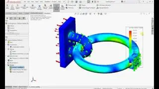 Solidworks Simulation- Static analysis with No Penetration Contact