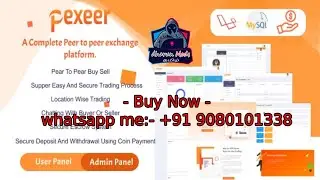 Pexeer - A Complete Peer to Peer Cryptocurrency Exchange Platform | Codecanyon Source Code | English
