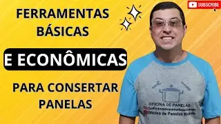 Ferramentas básicas e econômicas para consertar panelas.