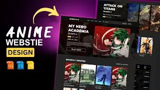 How To Make Anime Website Using HTML CSS JavaScript | Anime Website HTML CSS