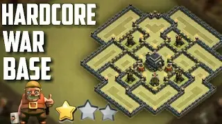TH9 (Town Hall 9) Best HARDCORE War Base | Anti 2 Star | Clash Of Clans