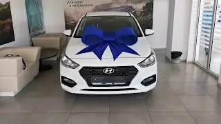 Купил новый Hyundai Solaris 1.6 автомат 2019 /Новый Hyundai Solaris, белый