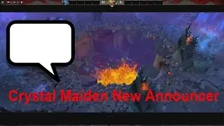Dota 2 - New Crystal Maiden's Announcer (Voice) on TI Battle Pass 2016 - HD