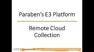 E3 Remote Cloud Collector