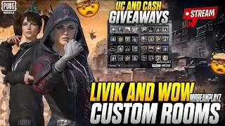 Wow Rooms Live | Livik Rooms Live | Pubg Mobile Live Rooms | Mr Bean Playz