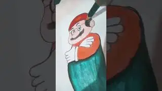 Desenhando o Mário Bros com óculos.. 