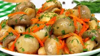 Pickled Champignons In Just 10 Minutes! Delicious Champignon Appetizer Fast Tasty and Simple