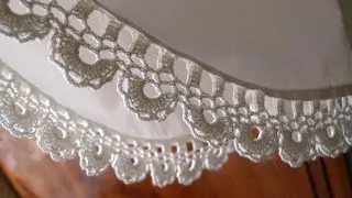 Ажурная кайма крючком, схема