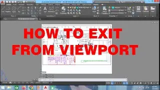 HOW TO EXIT FROM AUTOCAD VIEWPORT|AUTOCAD TUTORIAL