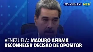 Maduro afirma 'respeitar' decisão de González Urrutia de se exilar na Espanha