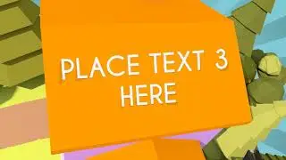 3D Titles Tiny Planet | After Effects template