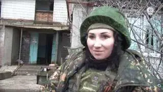 Запретный Донбасс. Ополченка из отряда 