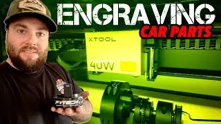 🔥LAZER ENGRAVING CAR PARTS ! XTOOL S1 & ROTARY REVIEW - Parts - Switches - Tools PLUS MORE !