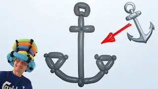 Mouldable balloons Tutorial 116 - anchor ⚓ - balloon twisting