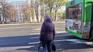 Поездка на автобусе МАЗ 105 Рег. АВ 8704-6 по 1 маршруту Моя легенда Ул. Криулина - Площадь Ленина