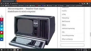 Types of Computer Revision tutorial