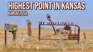TALLEST Peak in Kansas - Mount Sunflower - Full Hike