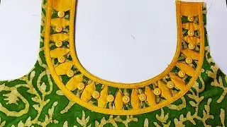 Very Beautiful and creative neck design - Latest kurti/kameez neck design
