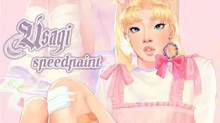 off duty sailor usagi 🐇🌙🌸🛼 speedpaint